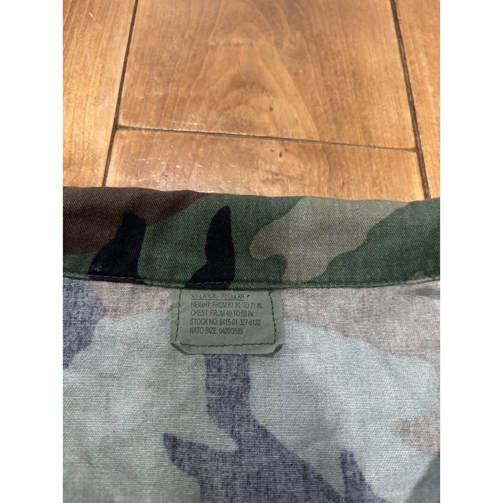 US Military BDU Woodland Camo Jacket Coat XX-Large Regular Original Issue NSN